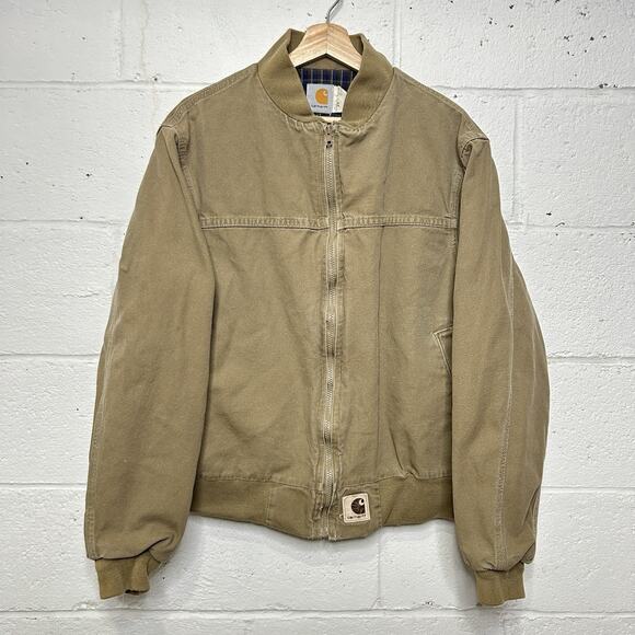 Vintage Carhartt Sheet-Lined Plainsman Jacket “Taupe” JS0121 - Picture 1 of 9